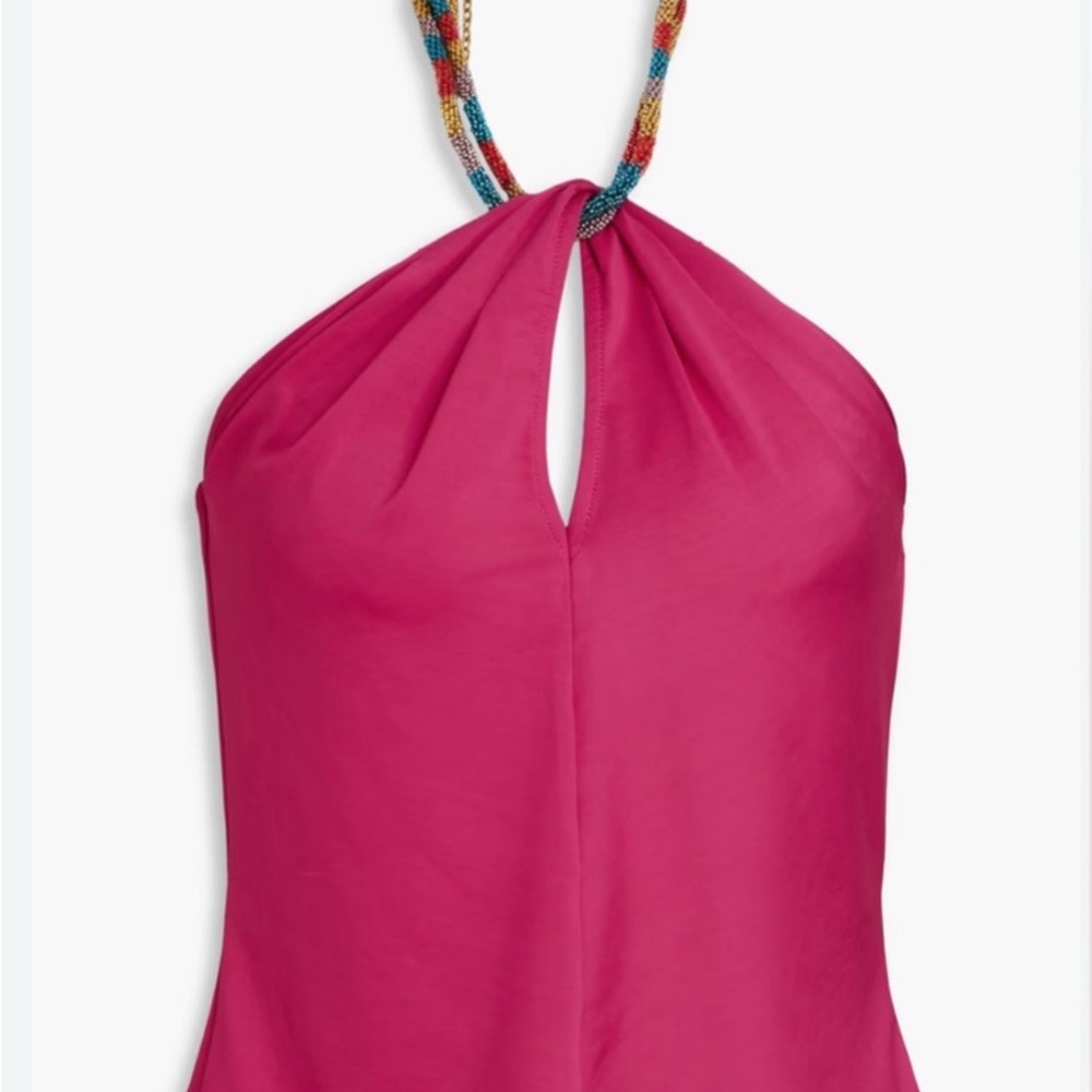 NWT Veronica Beard Pink Camisole with Colorful Halter